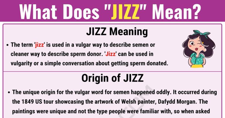 Jizz Meaning: What Does “Jizz” Mean in Slang? 2 What Does JIZZ Mean 2