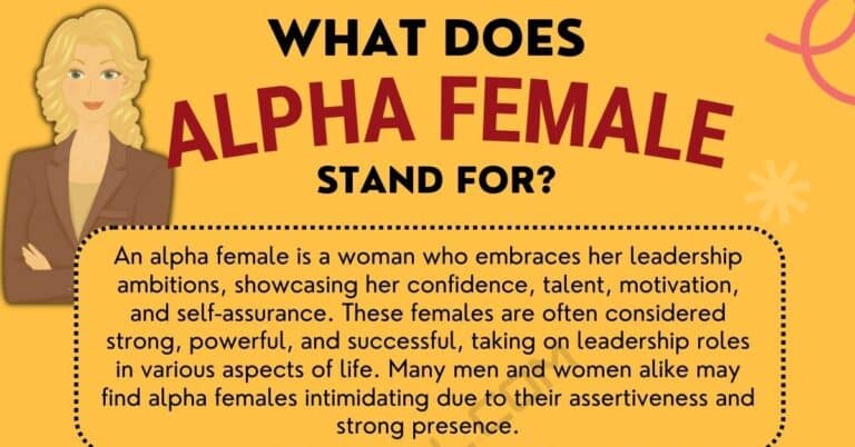 Alpha Female Meaning