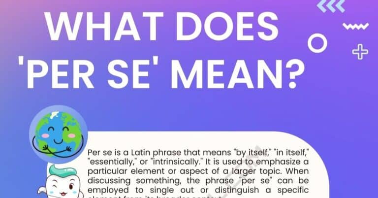 Per Se Meaning