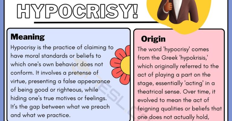 Hypocrisy Meaning What Does it Mean