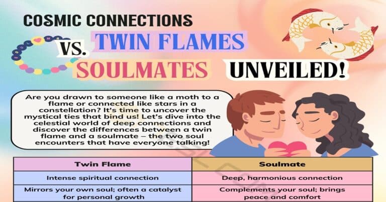 Twin Flame vs. Soulmate: The Main Difference 1 Twin Flames vs. Soulmates s