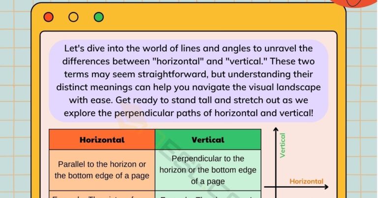 horizontal vs vertical