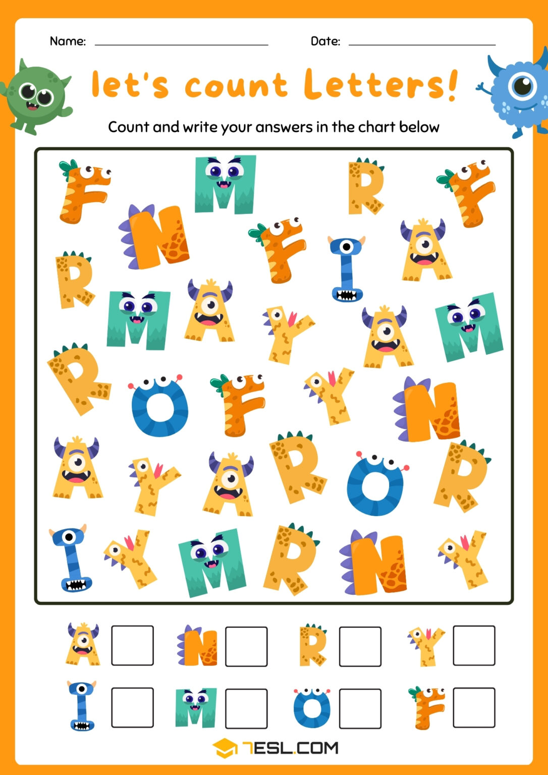 Free Alphabet Worksheets for Learning English (With PDF) • 7ESL
